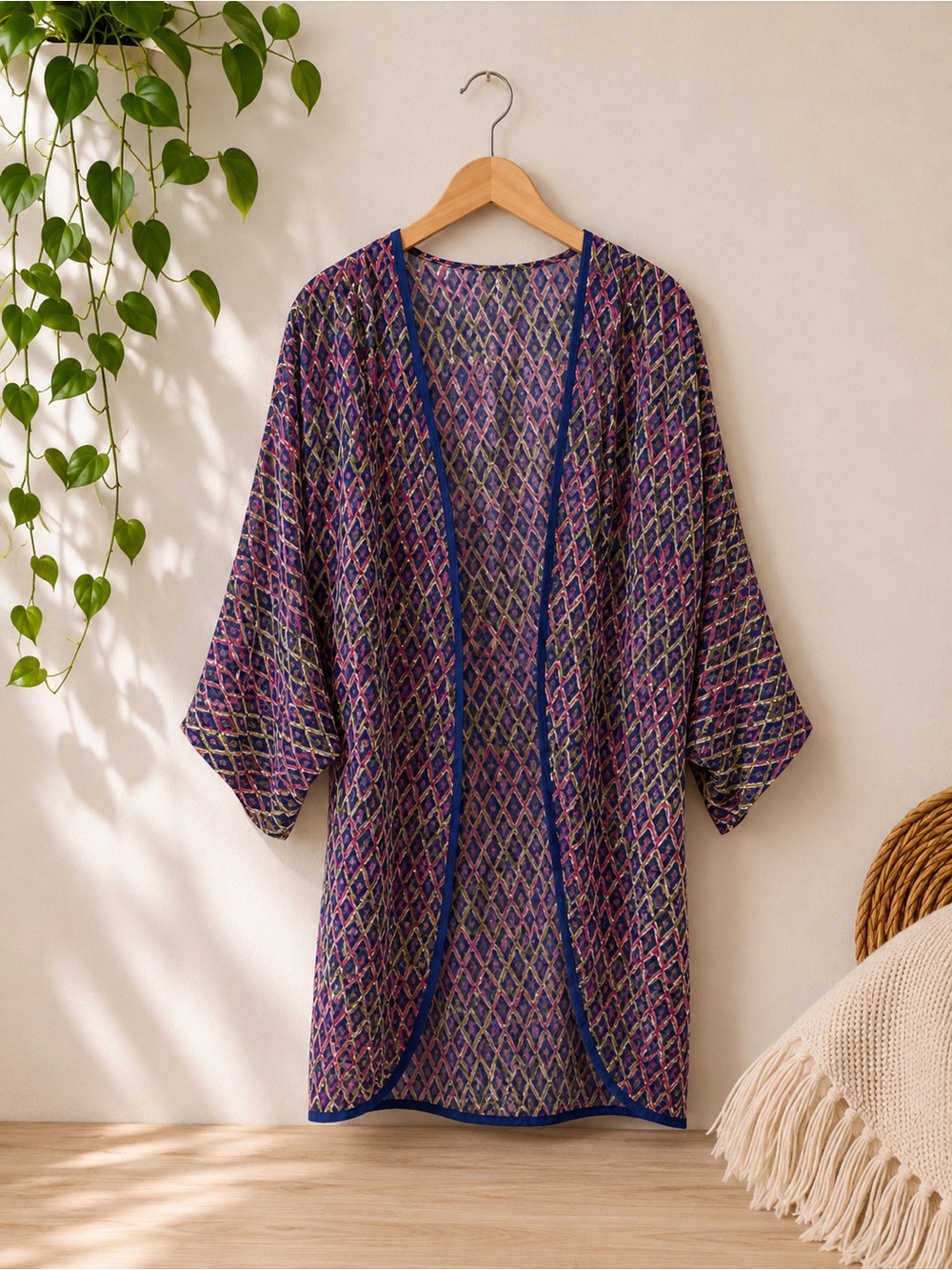 Soft Surroundings 100% Rayon Kimono